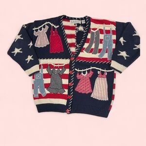 Vintage Cardigan - 4th of July
